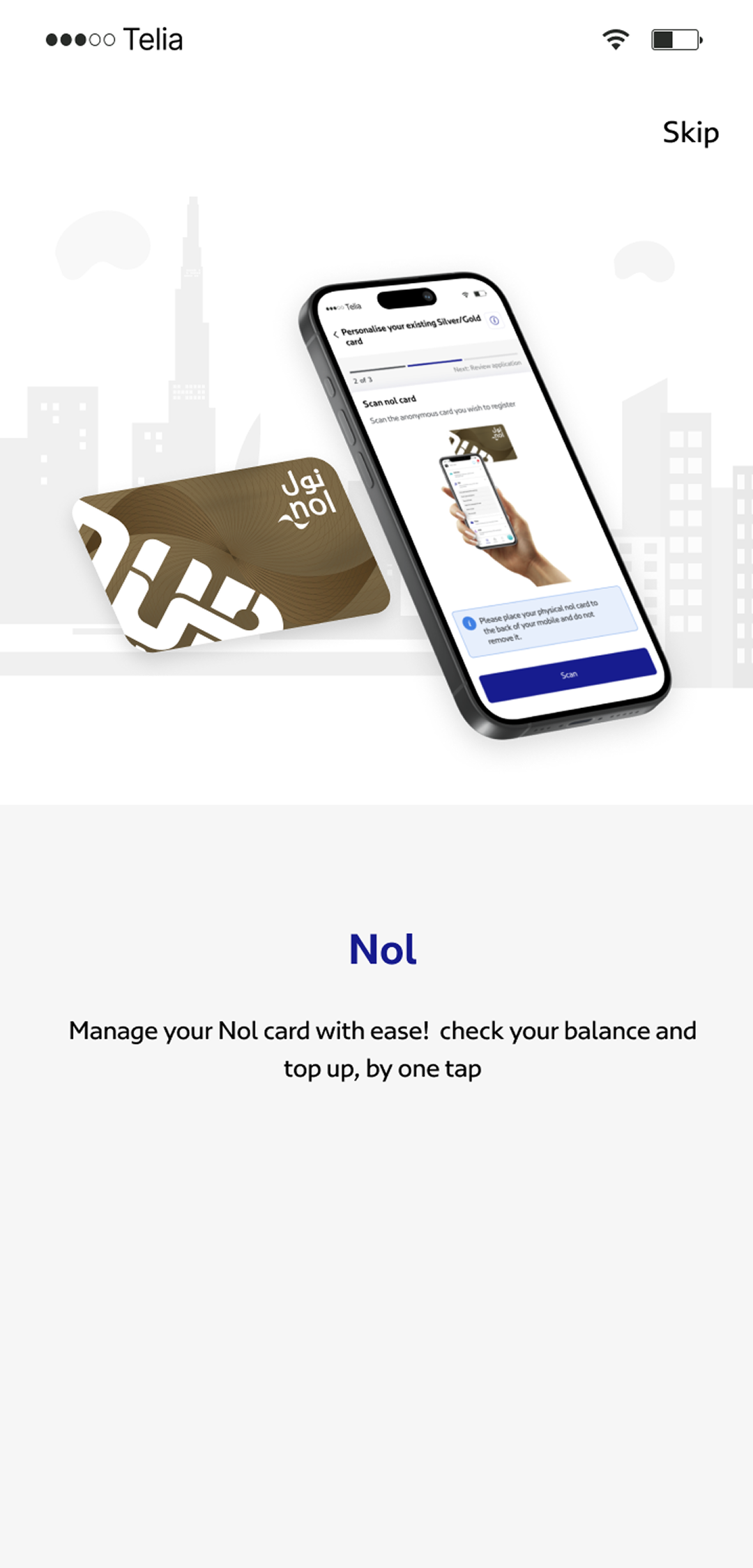 RTA Dubai app screen