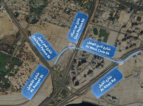 Project image of Two Bridges as Part of Al Asayel and Oud Maitha Streets Development Project