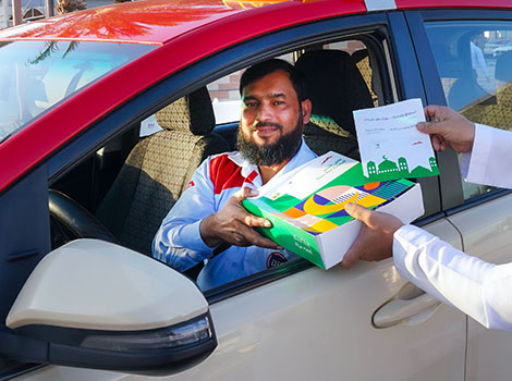 Image for 40K Awareness Campaigns With Iftar Meals for Taxi Drivers, Delivery Bike Riders and Workers