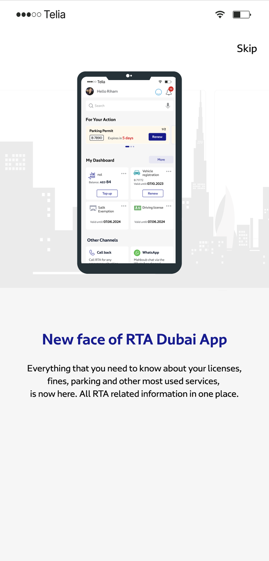 RTA Dubai app&nbsp;