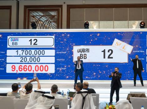 Image for 120th Distinctive Number Plates Auction Achieves AED 109 Million in Revenue