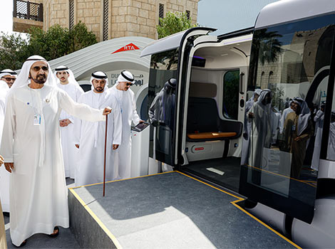 Image for Mohammed bin Rashid reviews Dubai Loop and Glydways projects
